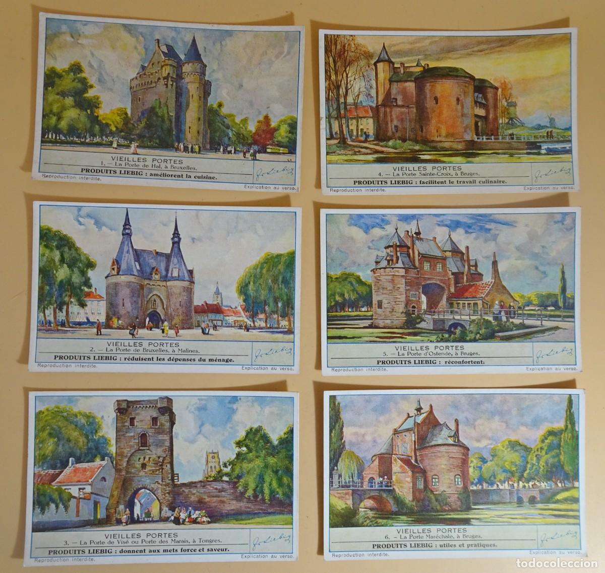 Sammeln alte Sammelbilder: ANTIGUOS CROMOS LIEBIG SERIE x6, VIEILLES PORTES , PUERTAS ANTIGUAS, VER FOTOS