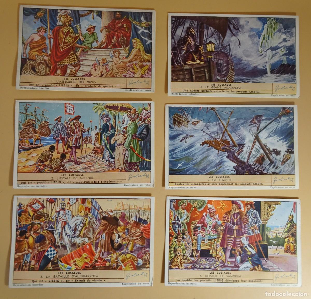 Sammeln alte Sammelbilder: ANTIGUOS CROMOS LIEBIG SERIE x6, LES LUSIADES ,LOS LUSIADAS , VER FOTOS