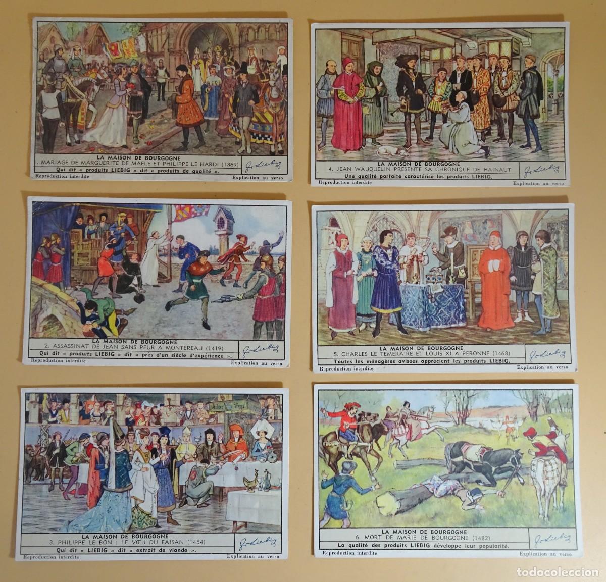 Sammeln alte Sammelbilder: ANTIGUOS CROMOS LIEBIG SERIE x6, LA MAISON DE BOURGOGNE , VER FOTOS