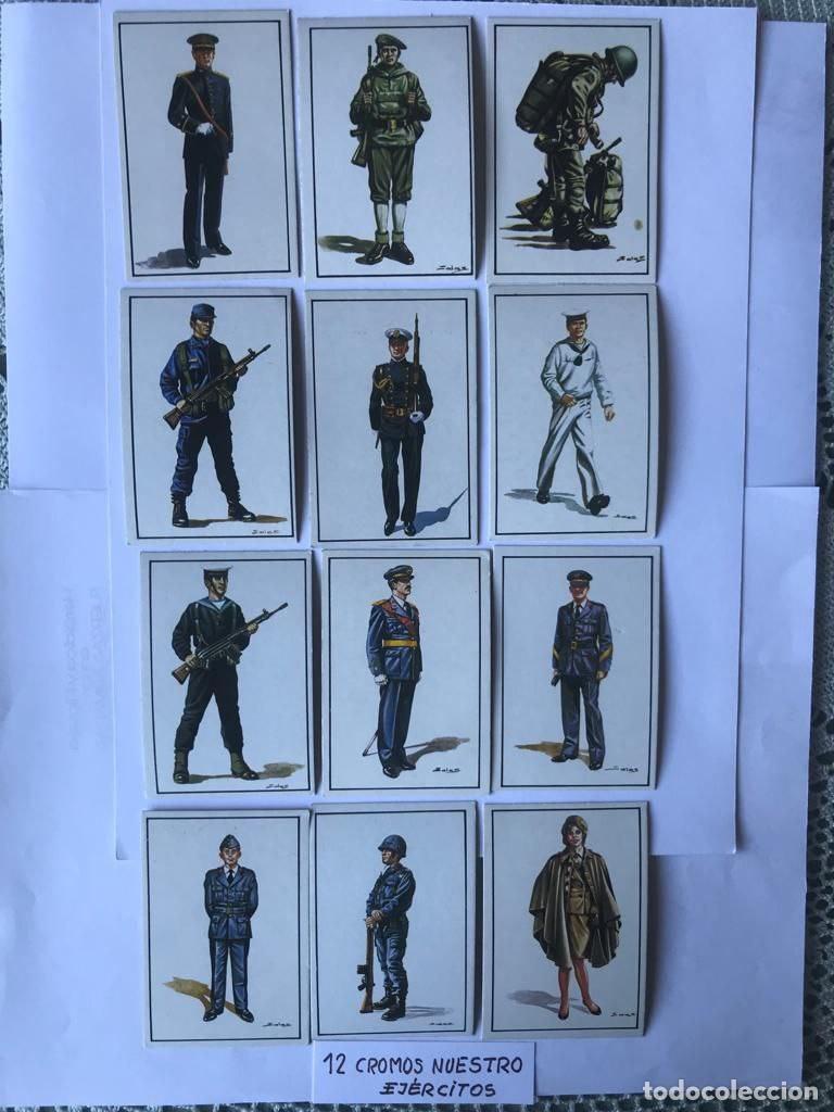 Coleccionismo cromos antiguos: Colecci&oacute;n cromos, nuestros ej&eacute;rcitos. - Foto 2