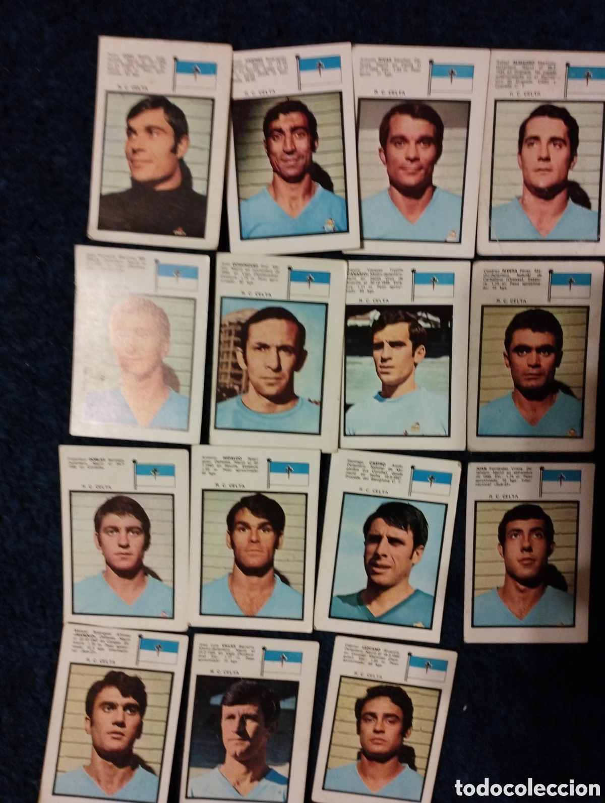 Coleccionismo cromos antiguos: 15 cromos del R.C. Celta del a&ntilde;o 1971