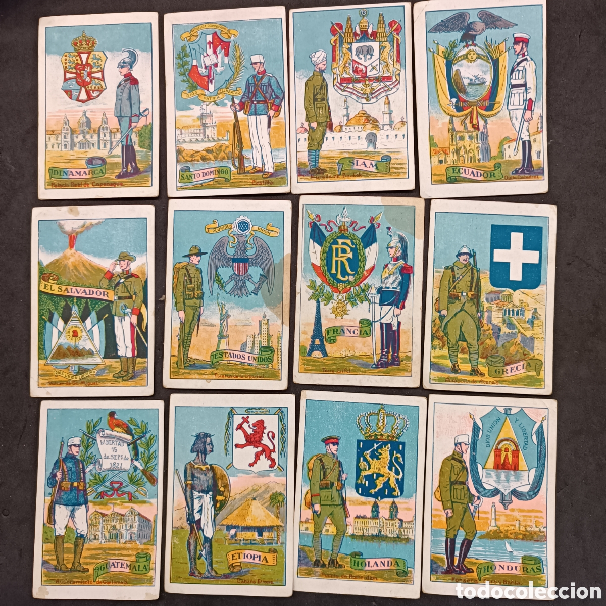 Coleccionismo cromos antiguos: Completa, escudos uniformes y edificios nacionales - Foto 3