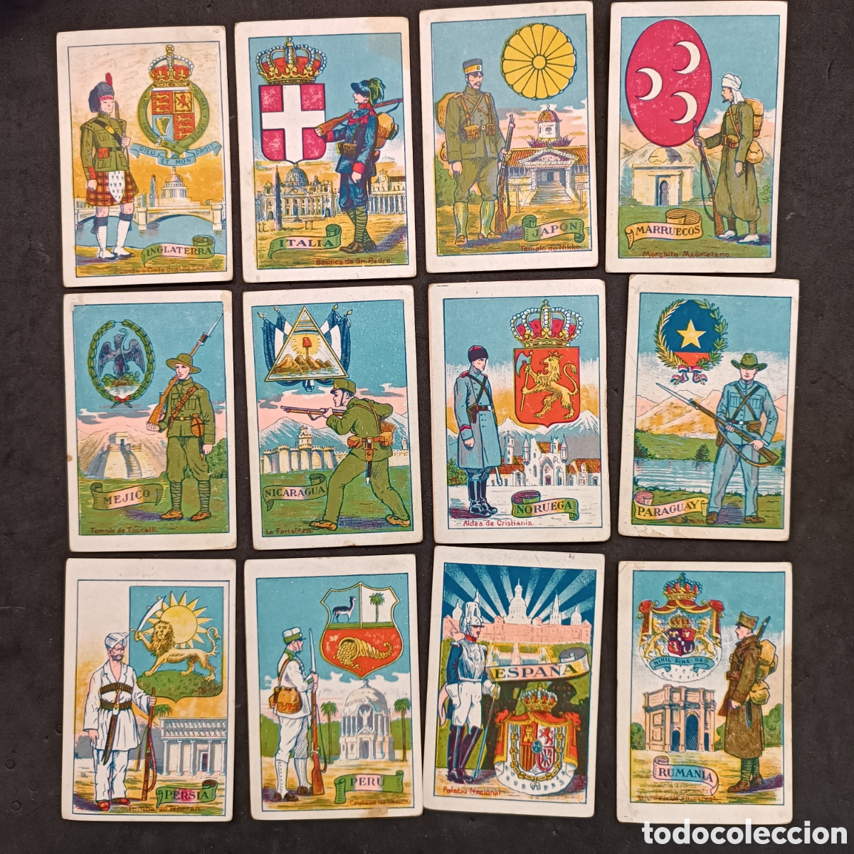 Coleccionismo cromos antiguos: Completa, escudos uniformes y edificios nacionales - Foto 4