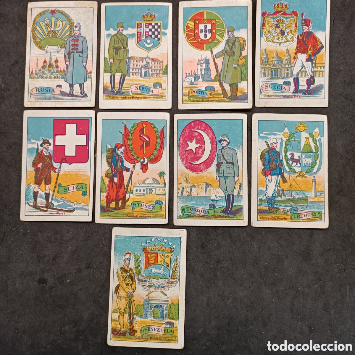 Coleccionismo cromos antiguos: Completa, escudos uniformes y edificios nacionales - Foto 5