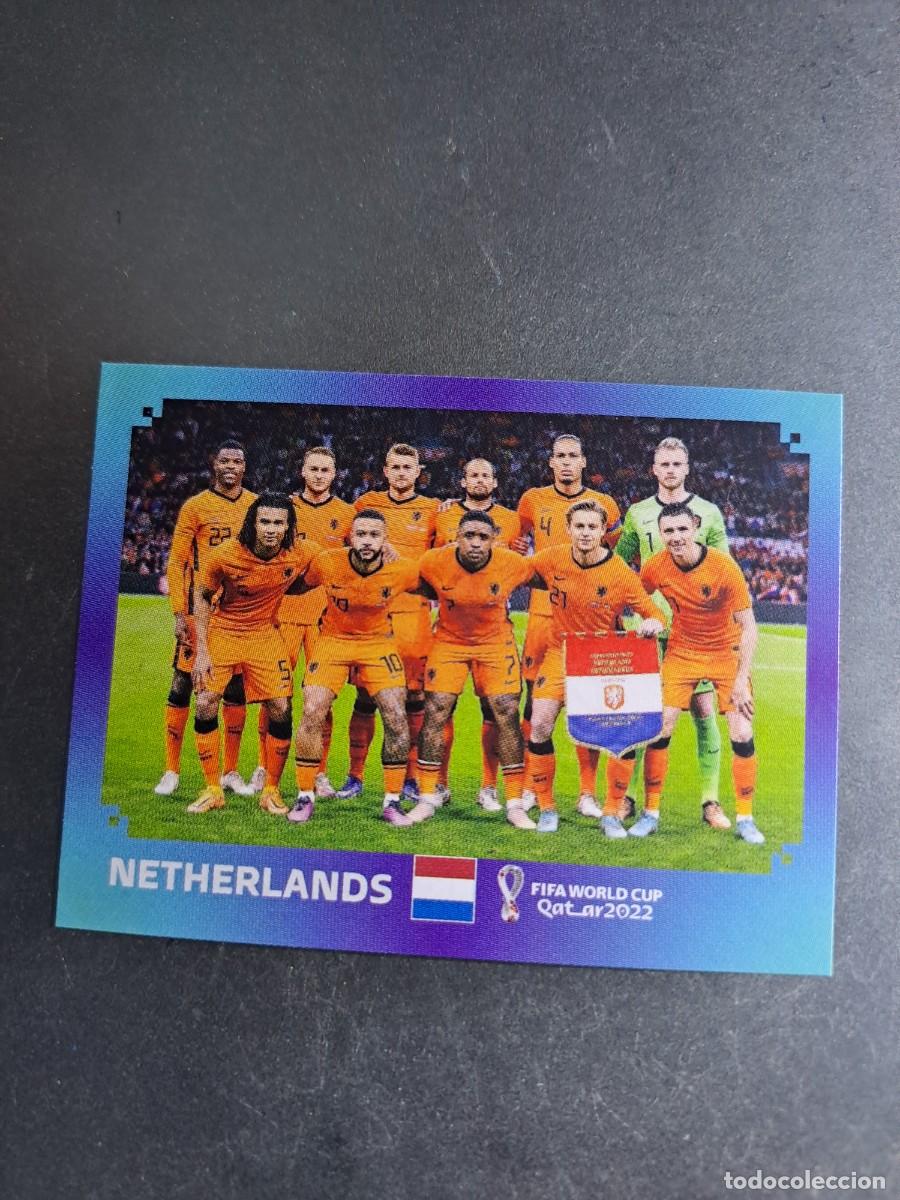 Coleccionismo cromos antiguos: CROMO EQUIPO ALINEACION 1 NED HOLANDA PAISES BAJOS FIFA WORLD CUP QATAR 2022 22 STICKER PANINI NUNC