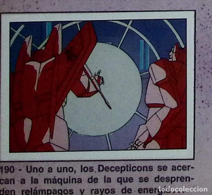Coleccionismo cromos antiguos: transformers 1986 panini cromo recuperado 190 - Foto 1