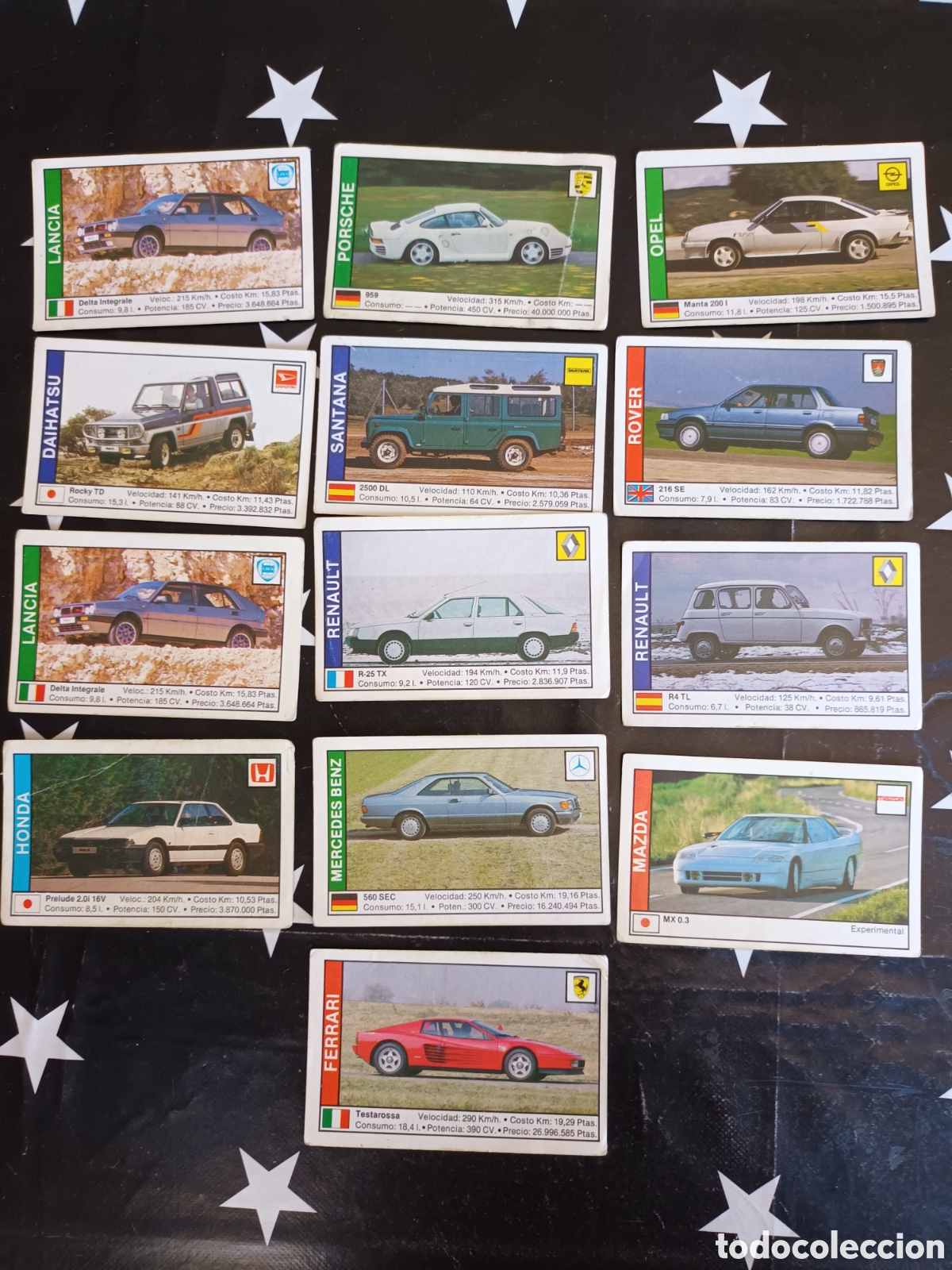 Coleccionismo cromos antiguos: LOTE DE 13 CROMOS DE LA COLECCI&Oacute;N COCHES 89. - Foto 1