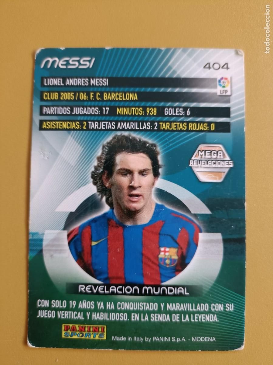 Coleccionismo cromos antiguos: MESSI MEGA REVELACIONES 05 06 - Foto 2