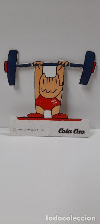 Coleccionismo Cromos antiguos: TROQUELADO DE CARTON MASCOTA COBI - ALTEROFILIA . OLIMPIADAS BARCELONA 92 . PROMOCIONAL COLA CAO