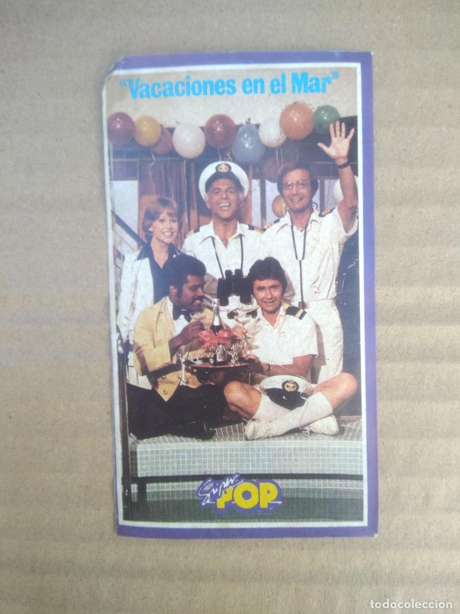 Coleccionismo Cromos antiguos: Antigua Pegatina- cromo Revista Super Pop Vacaciones en el mar no tiene la trasera, esta despegada.