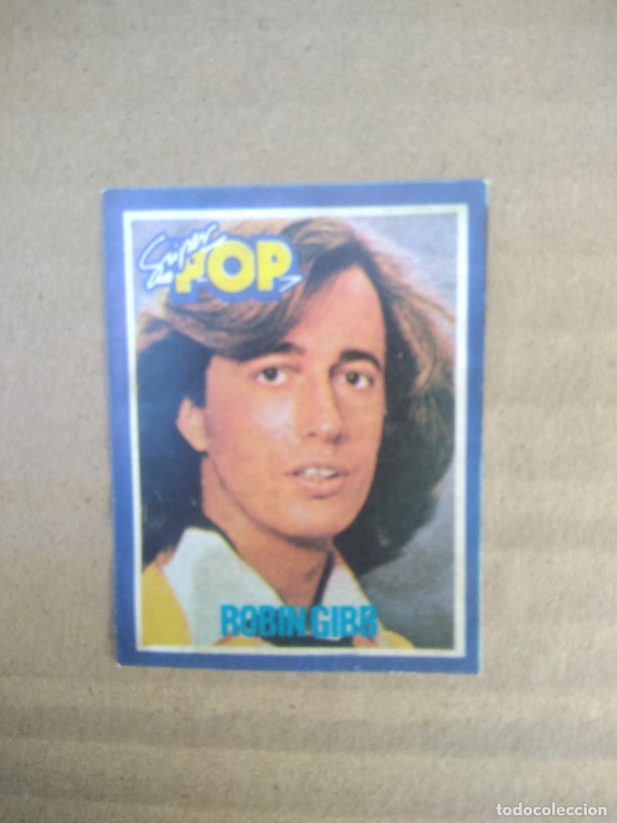 Coleccionismo Cromos antiguos: Antigua Pegatina- cromo Revista Super Pop Robin Girb no tiene la trasera, esta despegada