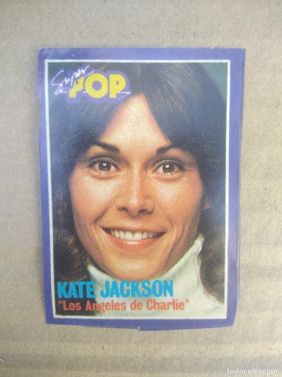 Coleccionismo Cromos antiguos: Antigua Pegatina- cromo Revista Super Pop Kate Jackson no tiene la trasera, esta despegada