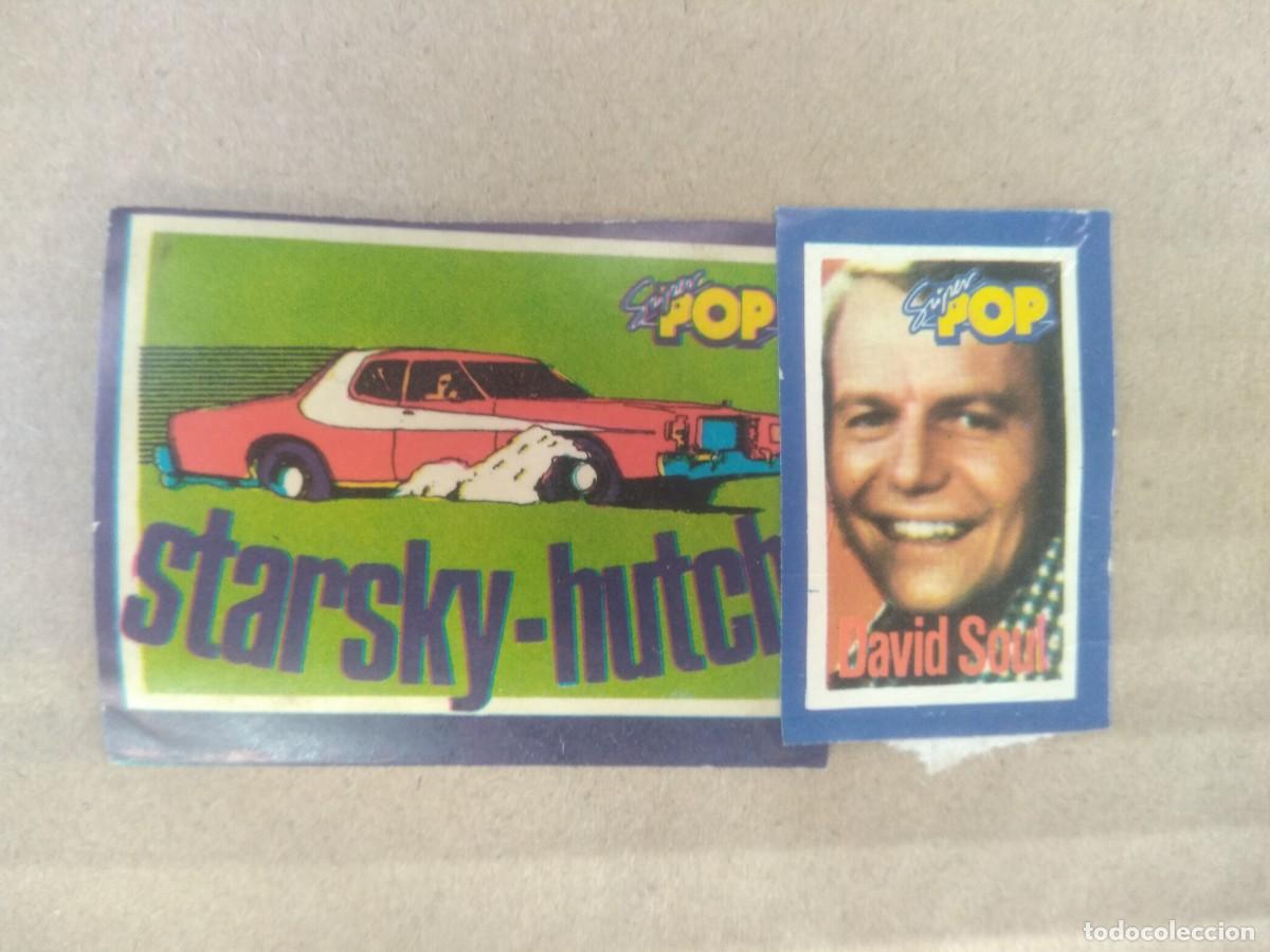 Coleccionismo Cromos antiguos: Antigua Pegatina- cromo Revista Super Pop Starsky-Hutch no tiene la trasera, esta despegada