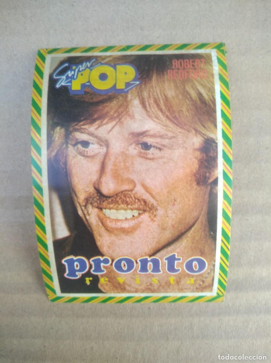 Coleccionismo Cromos antiguos: Antigua Pegatina- cromo Revista Pronto, super pop no tiene la trasera, esta despegada