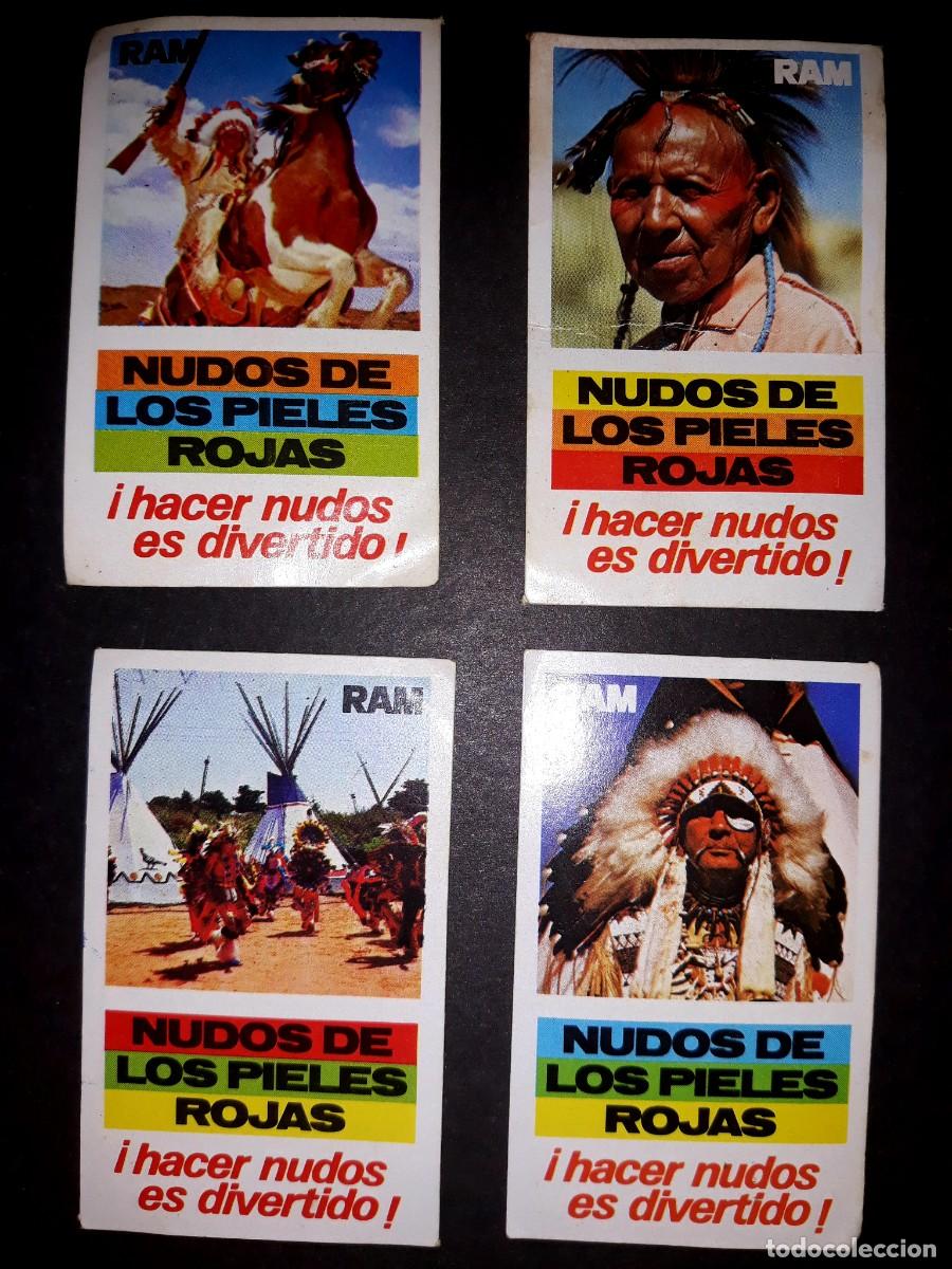 Sammeln alte Sammelbilder: 4 Cromos Nudos de los Pieles Rojas de Ram Buen Estado