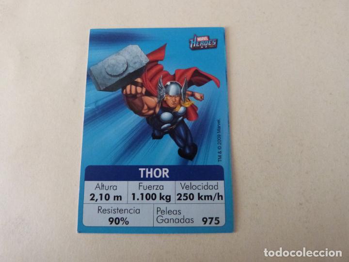 Coleccionismo Cromos antiguos: CROMO DE MARVEL HEROES THOR A&Ntilde;O 2009 DEL ALBUM MARVEL HEROES DE CHUPA CHUPS
