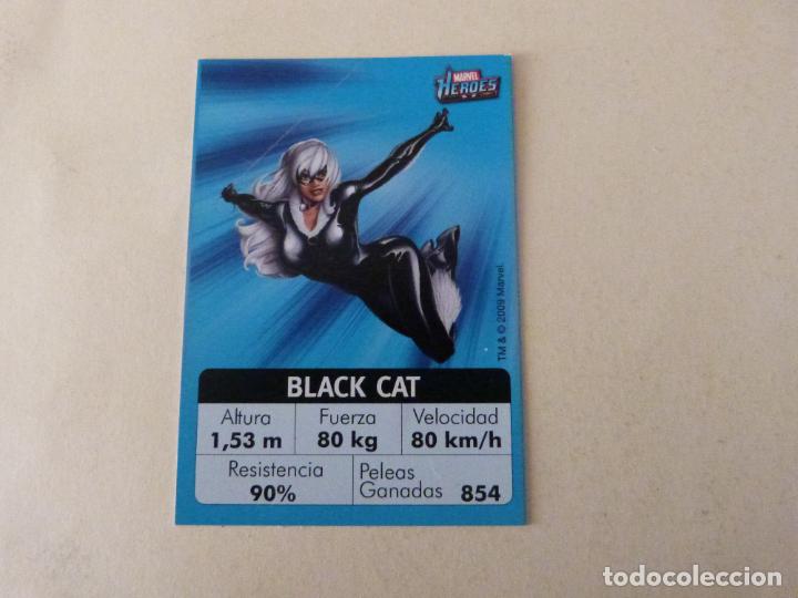 Coleccionismo Cromos antiguos: CROMO DE MARVEL HEROES BLACK CAT A&Ntilde;O 2009 DEL ALBUM MARVEL HEROES DE CHUPA CHUPS
