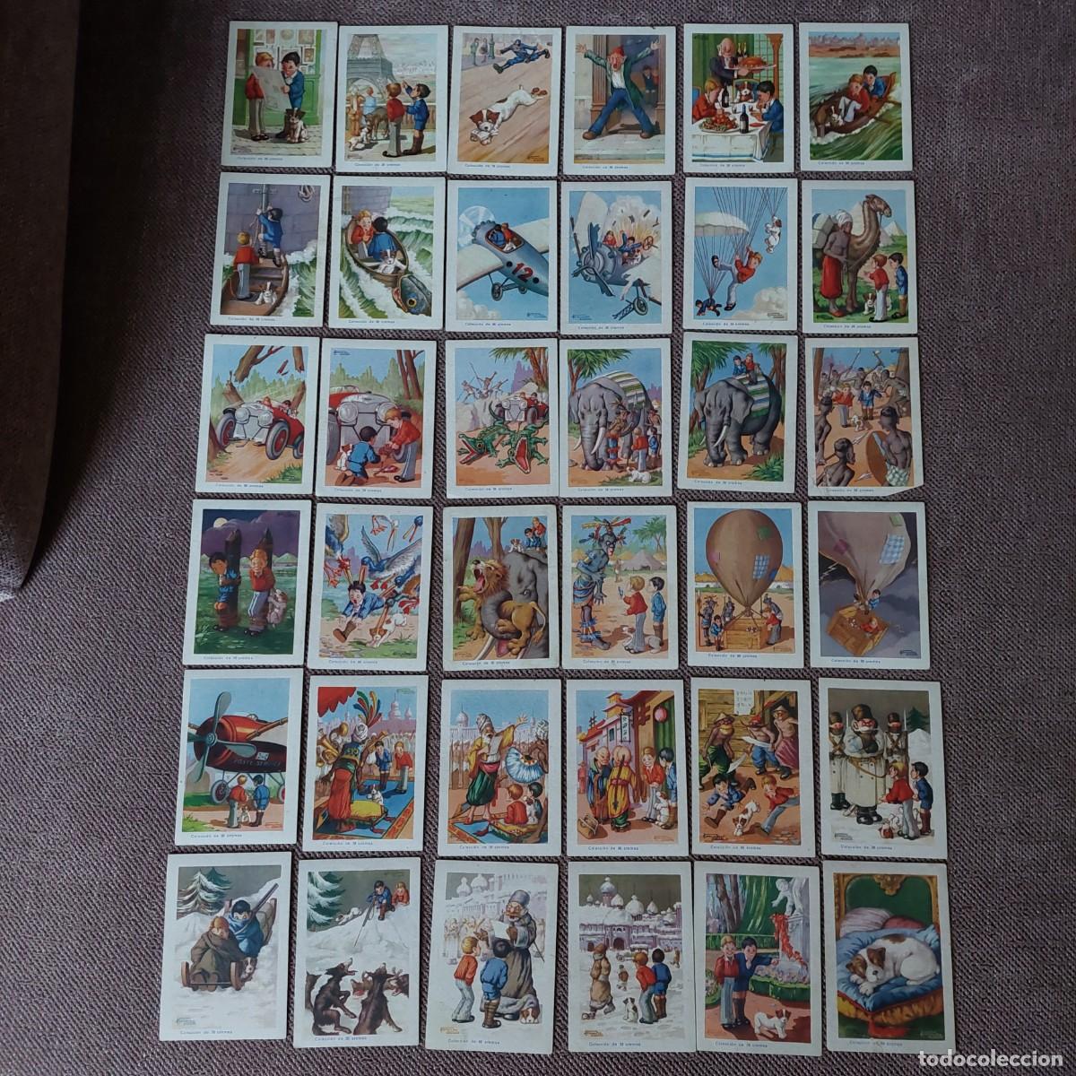 Coleccionismo cromos antiguos: Colecci&oacute;n cromos chocolate amatller Ca&ntilde;ete Clorato y su fiel Pum