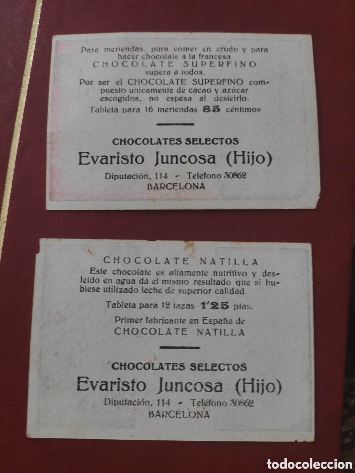Coleccionismo cromos antiguos: Cromos chocolates selectos Evaristo juncosa - Foto 2
