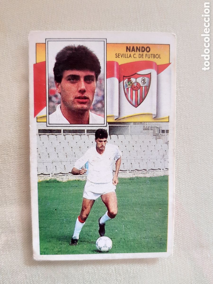 Coleccionismo Cromos antiguos: Cromo Nando Sevilla Ediciones Este 90 91