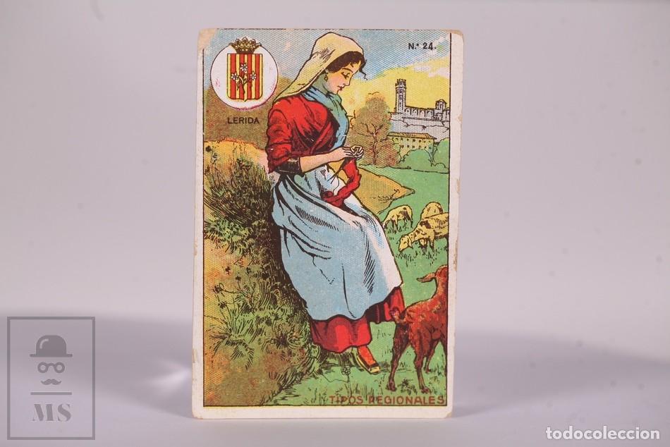 Colecionismo Cromos antigos: Antiguo Cromo - Chocolates Guill&eacute;n N&ordm; 24 Barcelona - Tipos Regionales - Lerida