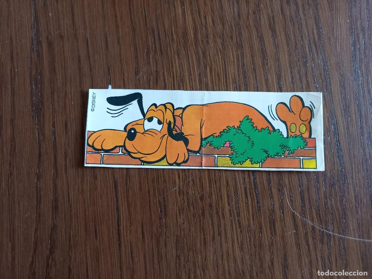 Coleccionismo cromos antiguos: cromo adhesivo de disney, Pluto. - Foto 1