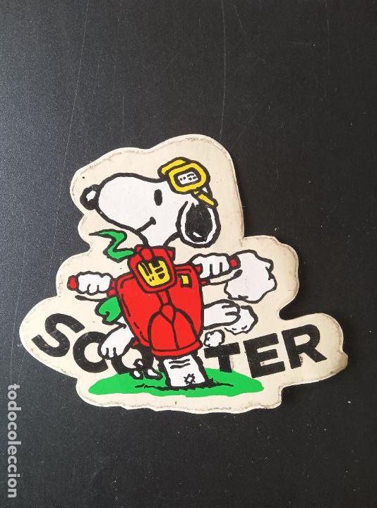 Coleccionismo cromos antiguos: SNOOPY SCOOTER - PEGATINA - Foto 1