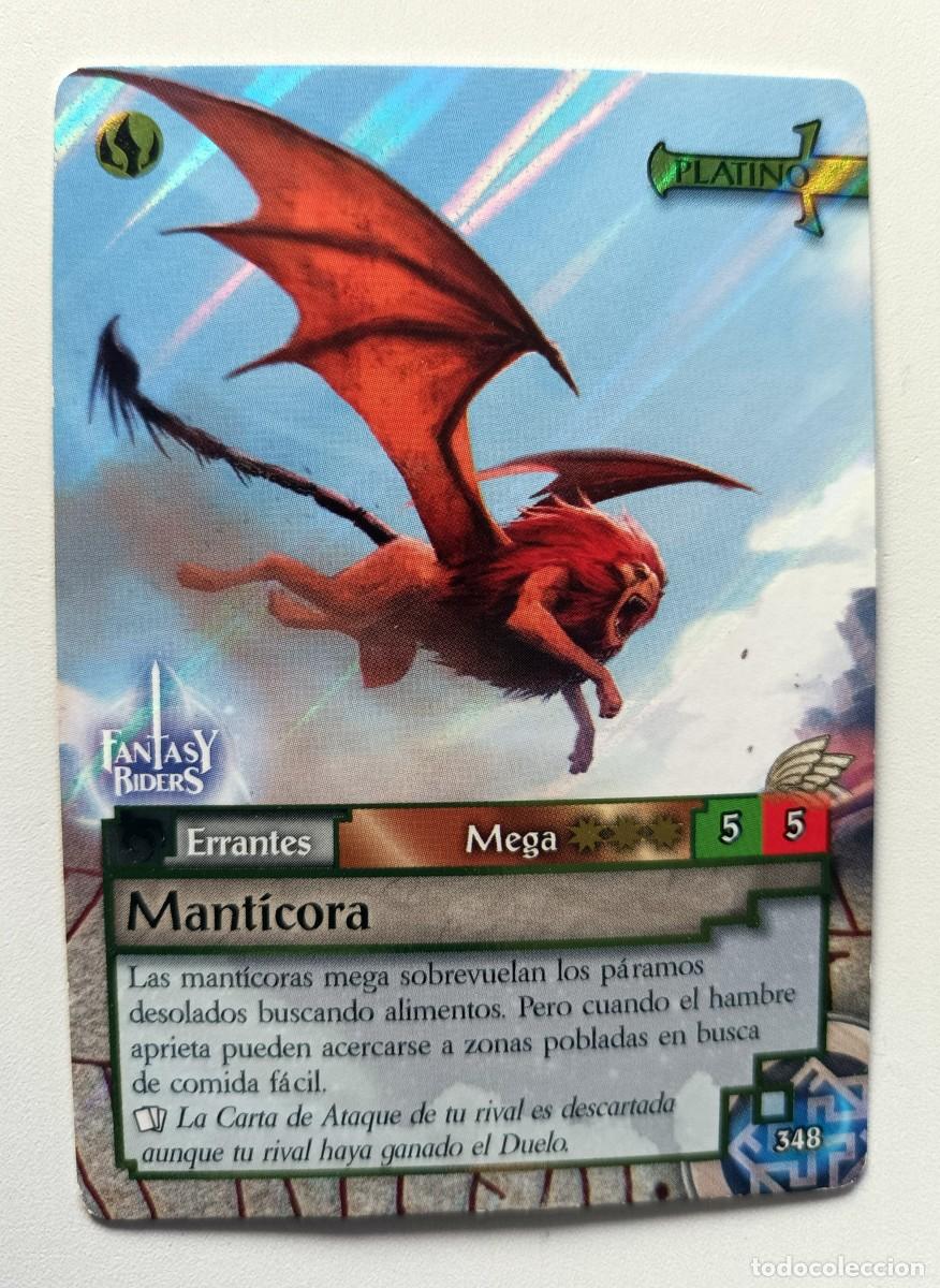 Coleccionismo cromos antiguos: CROMO FANTASY RIDERS - MANT&Iacute;CORA - Foto 1