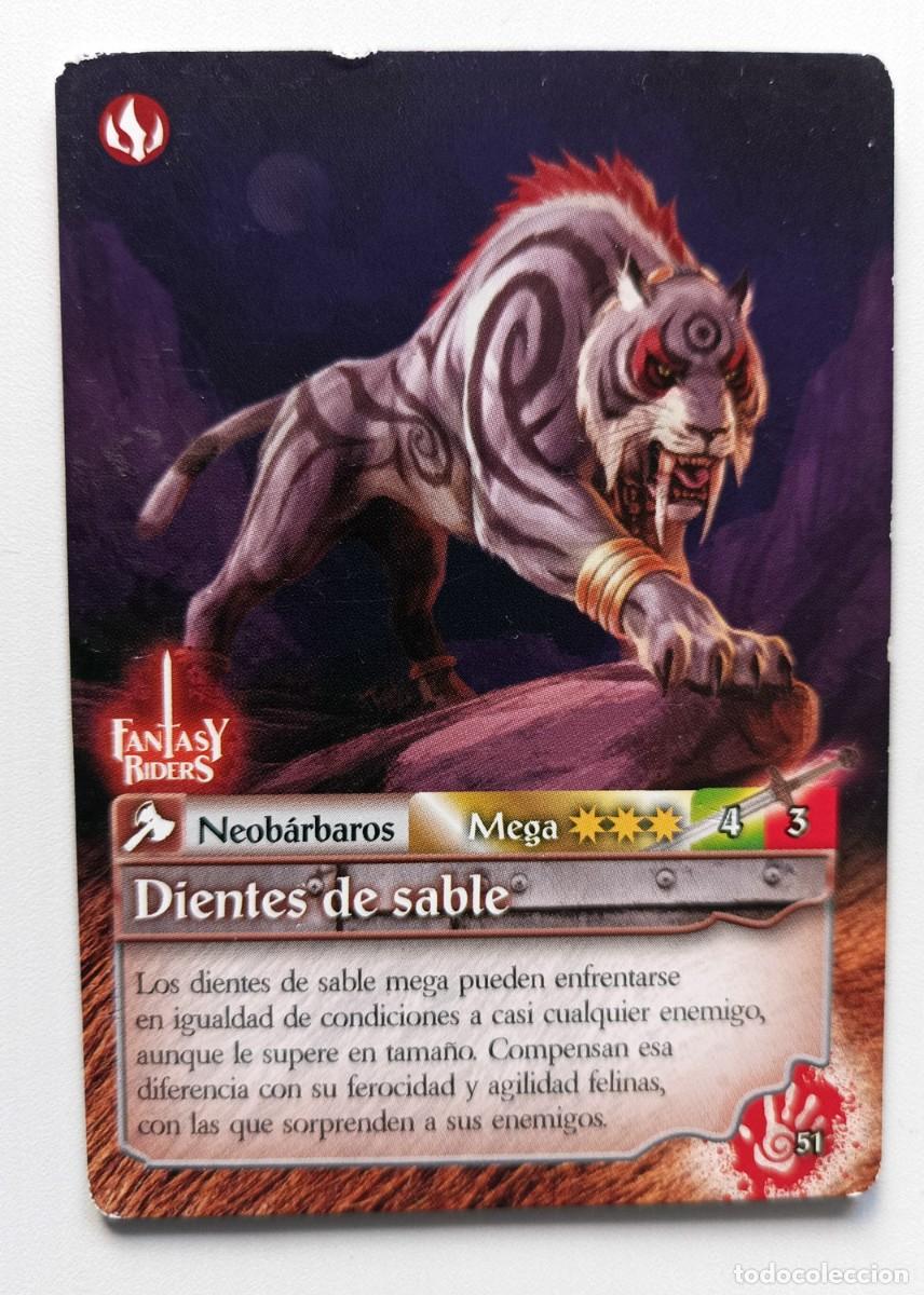 Coleccionismo cromos antiguos: CROMO FANTASY RIDERS - DIENTE DE SABLE - Foto 1