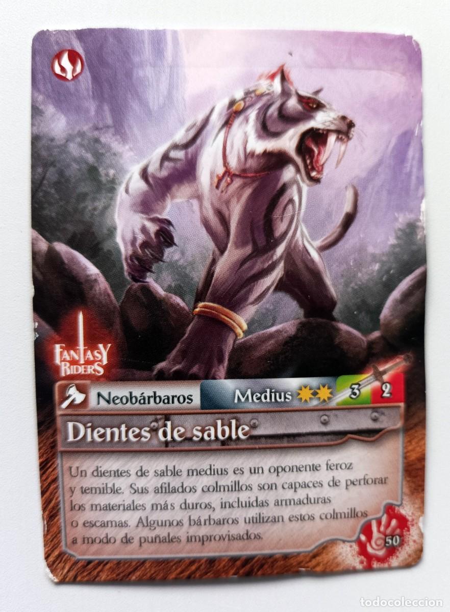Coleccionismo cromos antiguos: CROMO FANTASY RIDERS - DIENTE DE SABLE - Foto 1