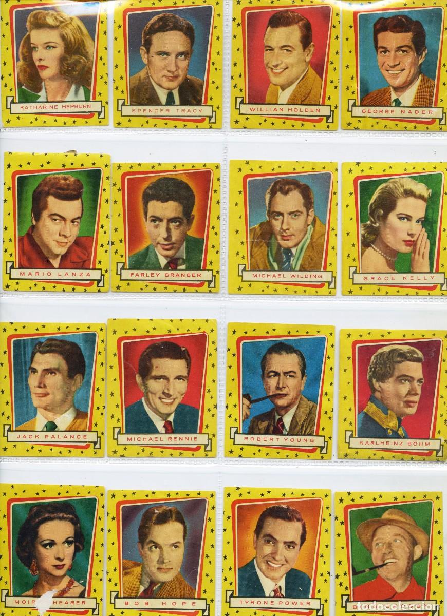 Coleccionismo cromos antiguos: CROMOS - LOTE 37 CROMOS ACTRICES Y ACTORES - Foto 2