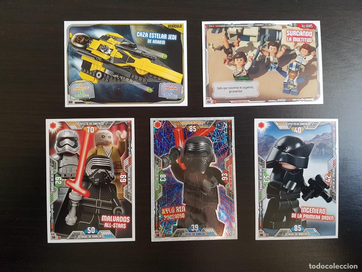 Coleccionismo cromos antiguos: 5 cromos Star Wars Lego - Foto 1