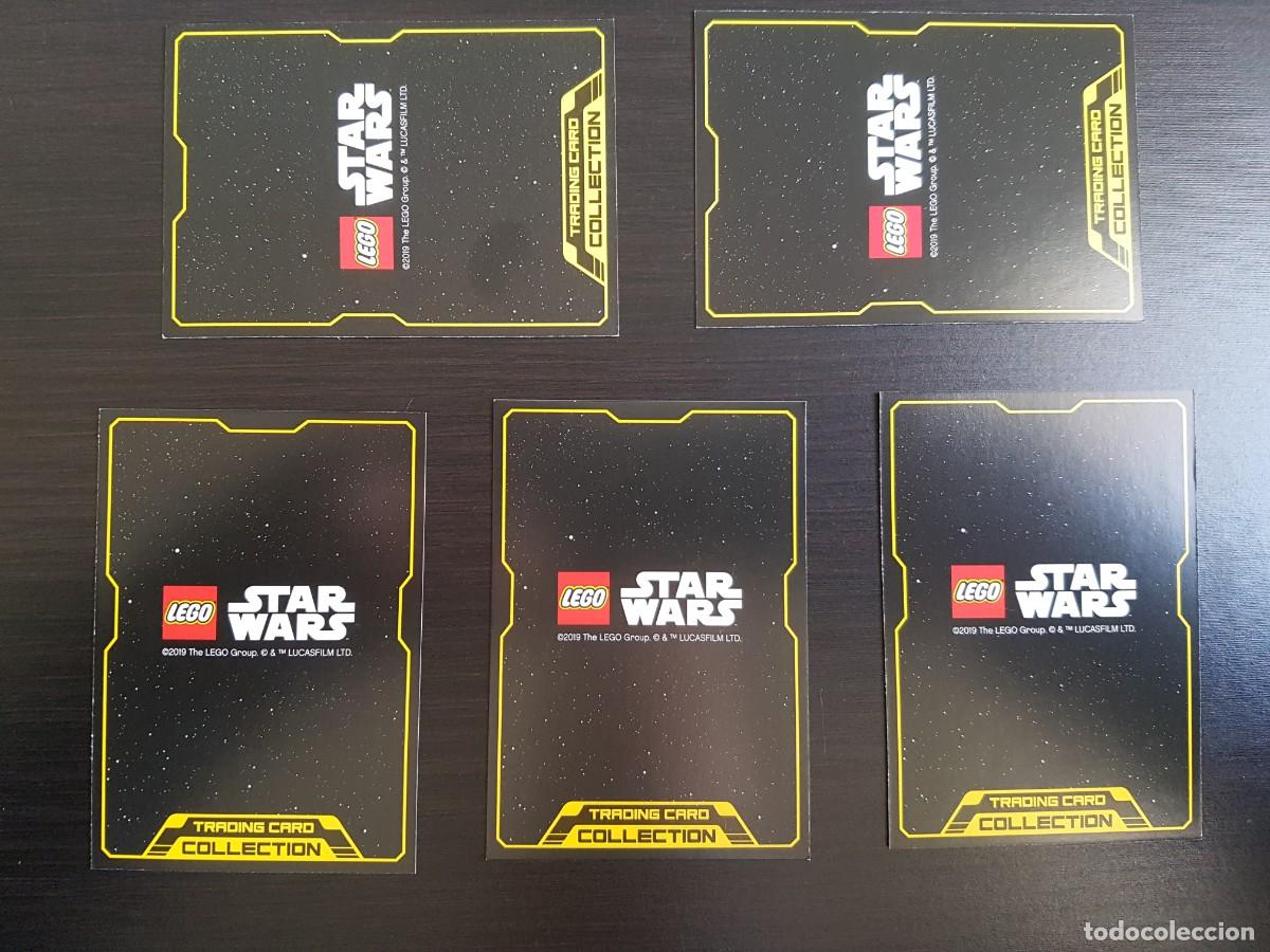 Coleccionismo cromos antiguos: 5 cromos Star Wars Lego - Foto 2