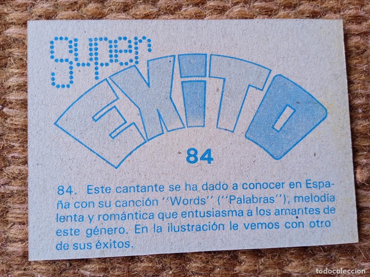 Coleccionismo cromos antiguos: F.R. DAVID - SUPER EXITO - N&ordm; 84 - nunca pegado - Foto 2