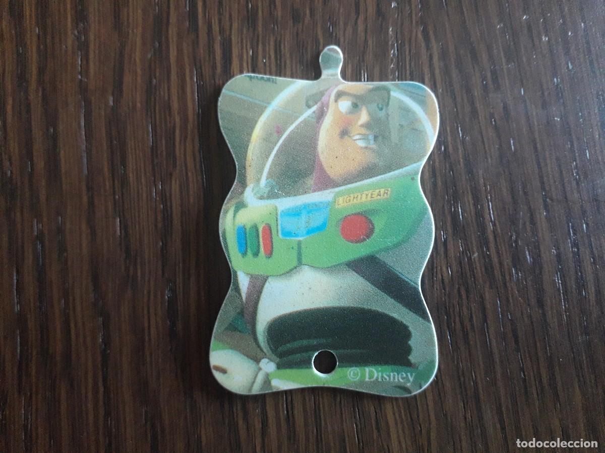Coleccionismo cromos antiguos: cromo de pl&aacute;stico troquelado de disney, Toy Story.