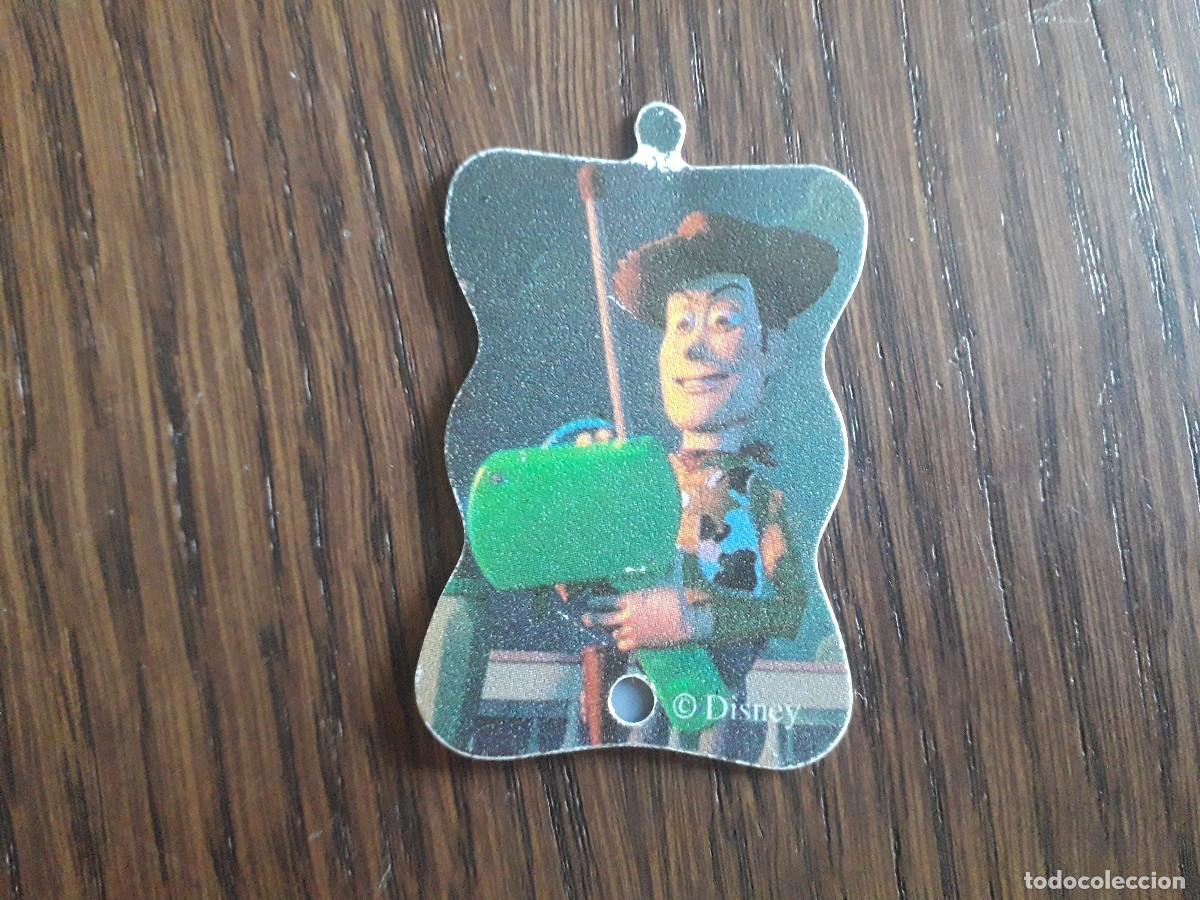 Coleccionismo cromos antiguos: cromo de pl&aacute;stico troquelado de disney, Toy Story.
