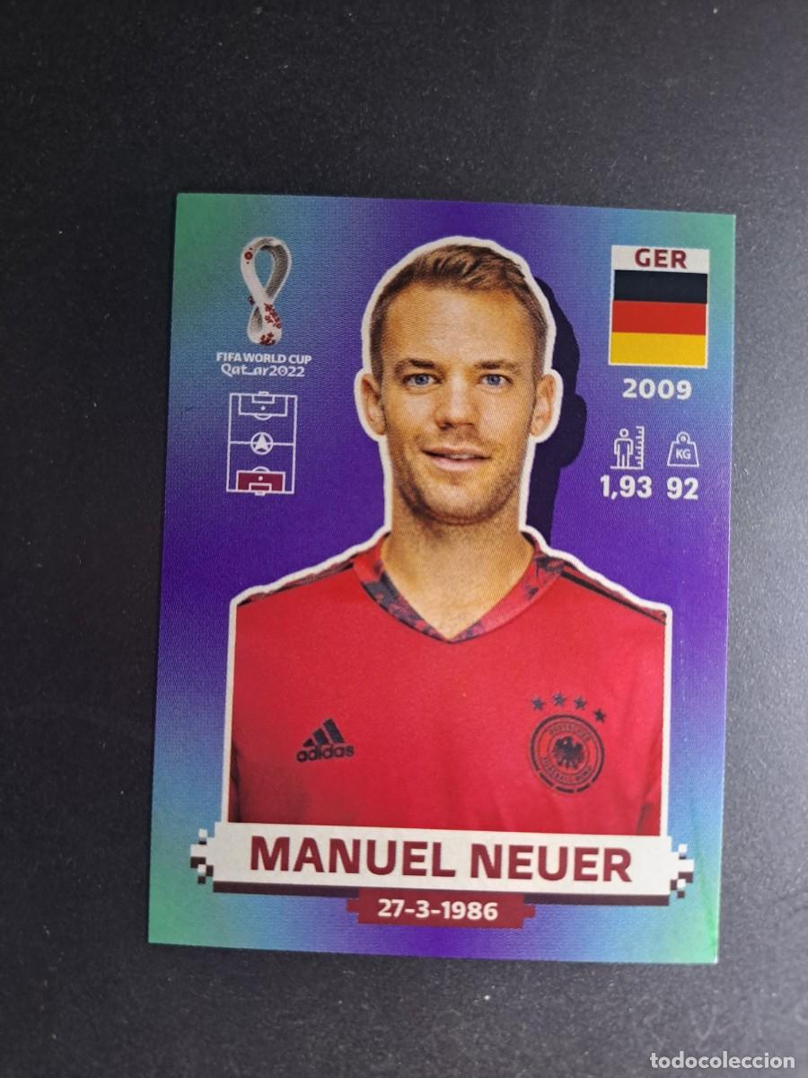 Coleccionismo cromos antiguos: CROMO NEUER 3 GER ALEMANIA MUNDIAL FIFA WORLD CUP QATAR 2022 22 STICKER PANINI NUNCA PEGADO