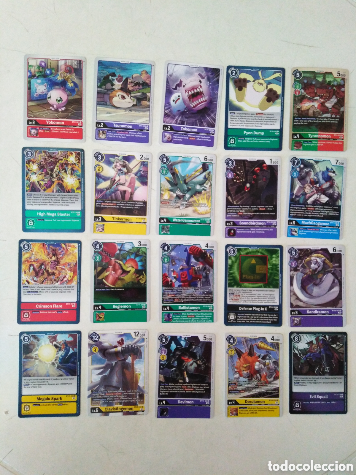 Coleccionismo cromos antiguos: Lote de 69 cromos DIGIMON CARD GAME - Foto 3