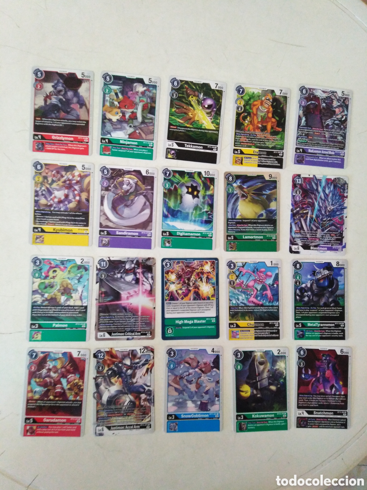 Coleccionismo cromos antiguos: Lote de 69 cromos DIGIMON CARD GAME - Foto 4