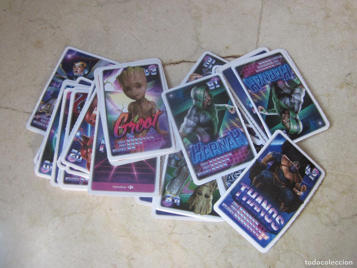 Coleccionismo cromos antiguos: LOTE 39 CROMOS MARVEL CARREFOUR - Foto 1