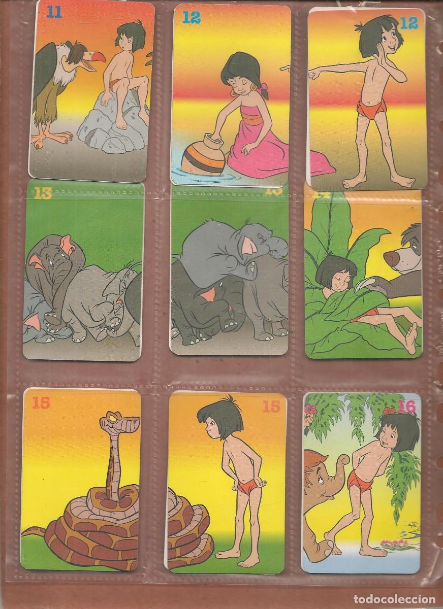 Coleccionismo Cromos antiguos: 9 CROMOS O CARTAS. EL LIBRO DE LA SELVA. LOS DE LA FOTO.(C/A23)