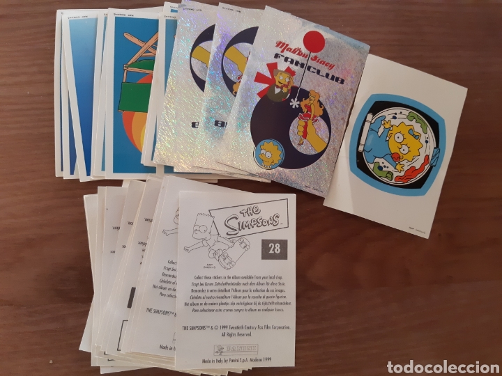 Coleccionismo Cromos antiguos: LOTE CROMOS THE SIMPSONS 1999