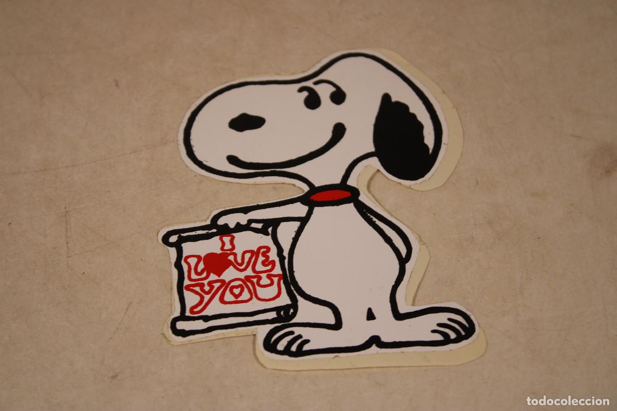 Coleccionismo Cromos antiguos: CROMO ADHESIVO / SNOOPY / I LOVE YOU