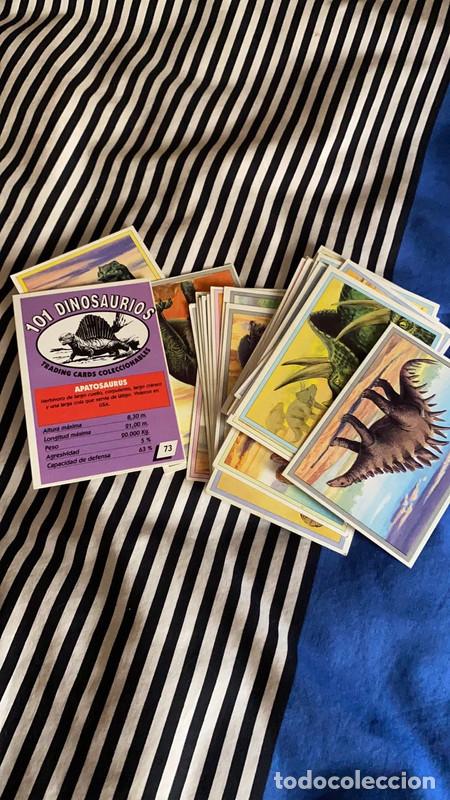 Coleccionismo cromos antiguos: 27 cromos de la colecci&oacute;n 101 dinosaurios - Foto 1