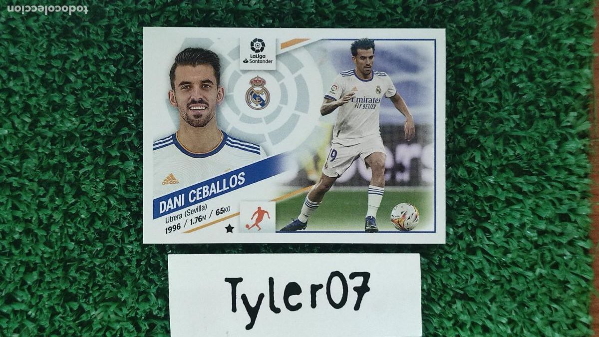 Coleccionismo Cromos antiguos: COLOCA DANI CEBALLOS REAL MADRID LIGA ESTE 22-23