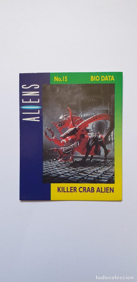 Coleccionismo cromos antiguos: CROMO ALIENS BIO DATA 15 KILLER CRAB ALIEN - Foto 1