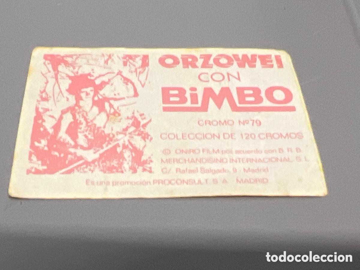 Coleccionismo cromos antiguos: T1/E2/558. CROMO BIMBO ORZOWEI 79 - Foto 2
