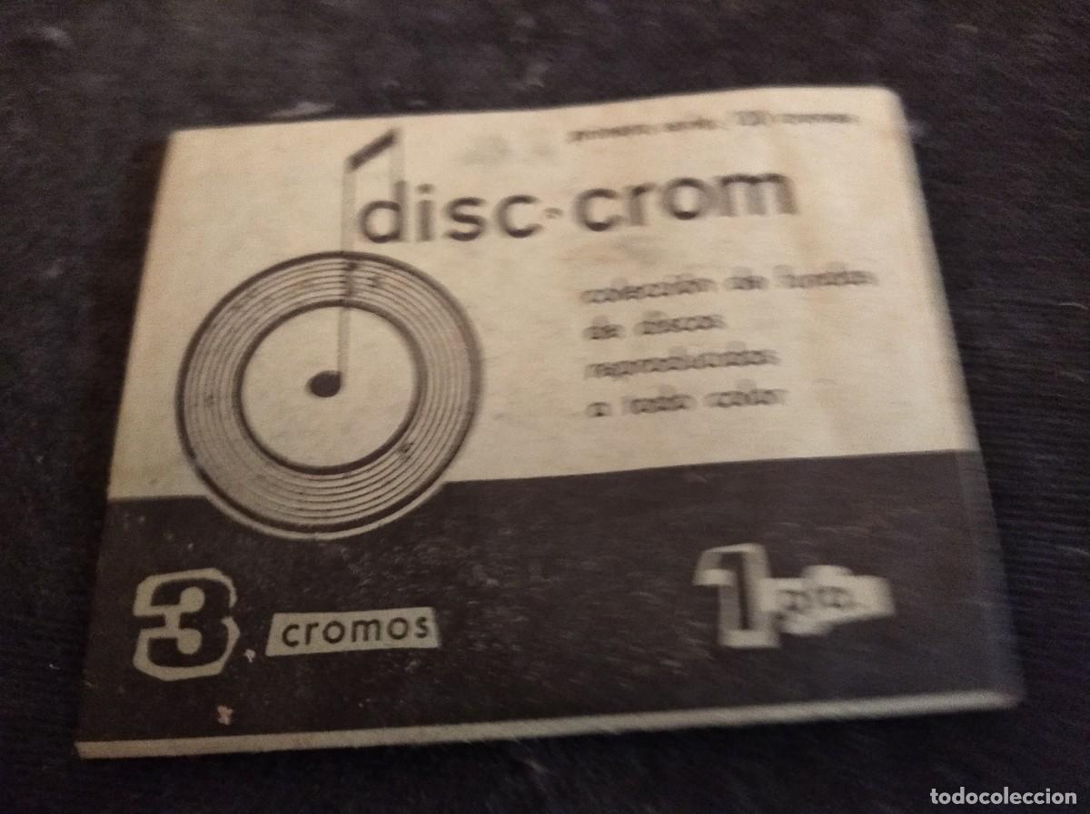Coleccionismo cromos antiguos: SOBRE DE CROMOS DISC CROM. - Foto 1