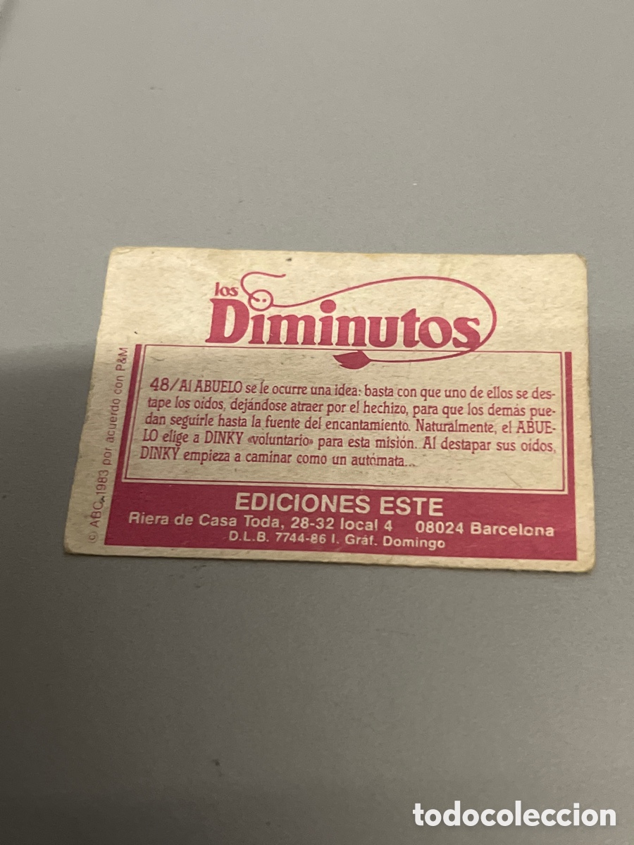 Coleccionismo cromos antiguos: T1/E2/579. CROMO LOS DIMINUTOS 48 - Foto 2