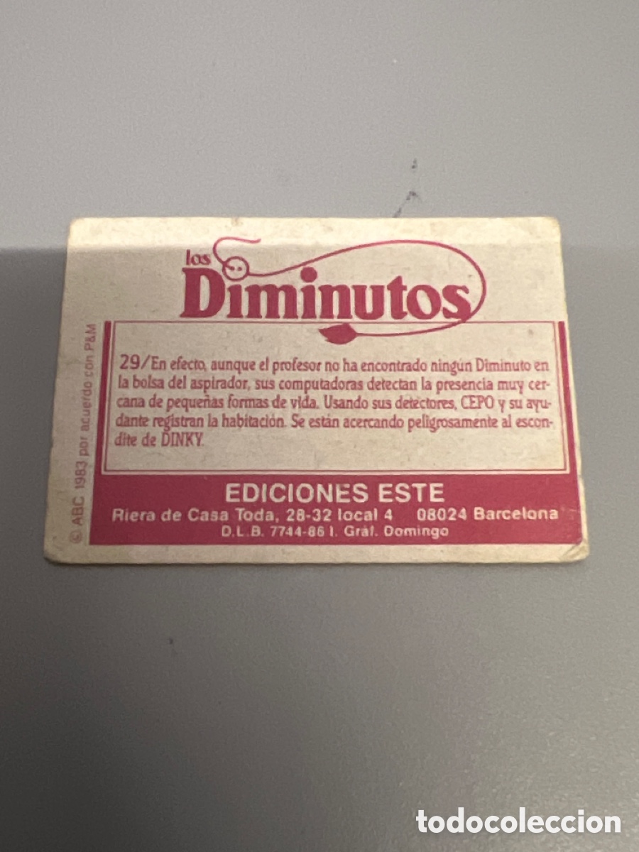 Coleccionismo cromos antiguos: T1/E2/580. CROMO LOS DIMINUTOS 29 - Foto 2